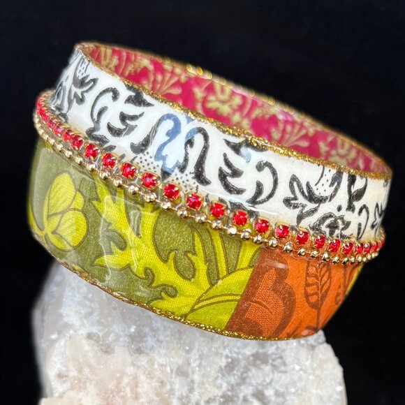 Iris Design Wide Bangle Fall Colours - Picture 3 of 3